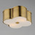 Clover Two Light Flush Mount (12247WTNAB)