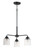Maxim - 12260CDBK - Three Light Semi-Flush Mount/Chandelier - Acadia - Black