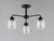 Acadia Three Light Semi-Flush Mount/Chandelier (12260CDBK)