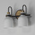 Milk Two Light Bath Vanity (12332WTBKSBR)