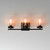 Pinn Three Light Bath Vanity (12403CLBKSBR)