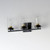 Pinn Three Light Bath Vanity (12403CLBKSBR)