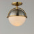Duke One Light Semi Flush Mount (12410SWSNSBR)