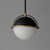 Duke One Light Pendant (12411SWBKWBR)