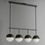 Duke Four Light Linear Pendant (12414SWBKWBR)