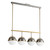 Maxim - 12414SWSNSBR - Four Light Linear Pendant - Duke - Satin Nickel / Satin Brass