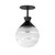 Maxim - 12441CLFTBK - One Light Semi-Flush/Pendant - Copacabana - Black