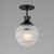 Copacabana One Light Semi-Flush/Pendant (12441CLFTBK)