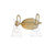 Maxim - 12482CLNAB - Two Light Bath Vanity - Ava - Natural Aged Brass