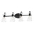 Maxim - 12484CLBK - Four Light Bath Vanity - Ava - Black