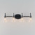 Ava Four Light Bath Vanity (12484CLBK)