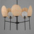 Maldives Five Light Chandelier (12605NABK)