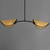 Bonnet Two Light Chandelier (12632NABK)