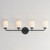 Durham Four Light Bath Vanity (12694WTBK)