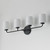 Durham Four Light Bath Vanity (12694WTBK)