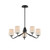 Maxim - 12696WTBK - Five Light Chandelier - Durham - Black