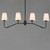 Durham Four Light Linear Chandelier (12697WTBK)