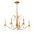 Maxim - 12745CHGL - Five Light Chandelier - Eden - Charcoal Gold Leaf