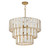 Maxim - 12808CZNAB - Seven Light Chandelier - Miramar - Capiz / Natural Aged Brass