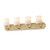 Maxim - 12894WTNAB - Four Light Strip Bath Vanity - Durham - Natural Aged Brass