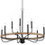 Maxim - 14449DWBK - Nine Light Chandelier - Franklin - Driftwood / Black