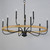 Franklin Nine Light Chandelier (14449DWBK)