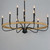 Franklin Nine Light Chandelier (14449DWBK)