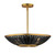 Maxim - 14462BRNAB - Three Light Pendant - Rattan - Natural Aged Brass
