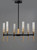Flambeau LED Chandelier (16125CLBKAB)