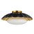 Maxim - 18059BKGL - One Light Flush Mount - Primrose - Black / Gold Leaf
