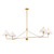 Maxim - 18314SWGL - Four Light Linear Pendant - Kismet - Gold Leaf