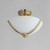 Deven Three Light Semi Flush Mount (20031SWSBR)