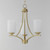 Deven Three Light Chandelier (20033SWSBR)