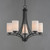 Deven Five Light Chandelier (20035SWBK)