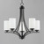 Deven Five Light Chandelier (20035SWBK)