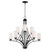 Maxim - 20036SWBK - Nine Light Chandelier - Deven - Black