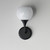 Neve One Light Wall Sconce (21221MRBK)