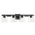 Maxim - 21234CLBK - Four Light Bath Vanity - Scoop - Black