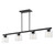 Maxim - 21236CLBK - Four Light Linear Pendant - Scoop - Black