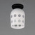 Dottie One Light Flush Mount (21240WTBK)