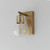 Geode One Light Wall Sconce (21331CLNAB)