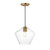 Maxim - 21337CLNAB - One Light Pendant - Geode - Natural Aged Brass