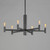 Emana Six Light Chandelier (21366BK)