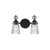 Maxim - 21392CLBK - Two Light Wall Sconce - Jackson Hole - Black