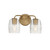 Maxim - 21412CRNAB - Two Light Wall Sconce - Honey - Natural Aged Brass