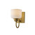 Maxim - 21491WTNAB - One Light Wall Sconce - Bisque - Natural Aged Brass
