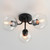 Knox Three Light Semi-Flush Mount (21634CLBK)