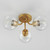 Knox Three Light Semi-Flush Mount (21634CLNAB)