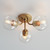 Knox Three Light Semi-Flush Mount (21634CLNAB)