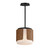 Maxim - 21714SWWNBK - Two Light Semi Flush Mount - Pendant - Draughtsman - Walnut / Black